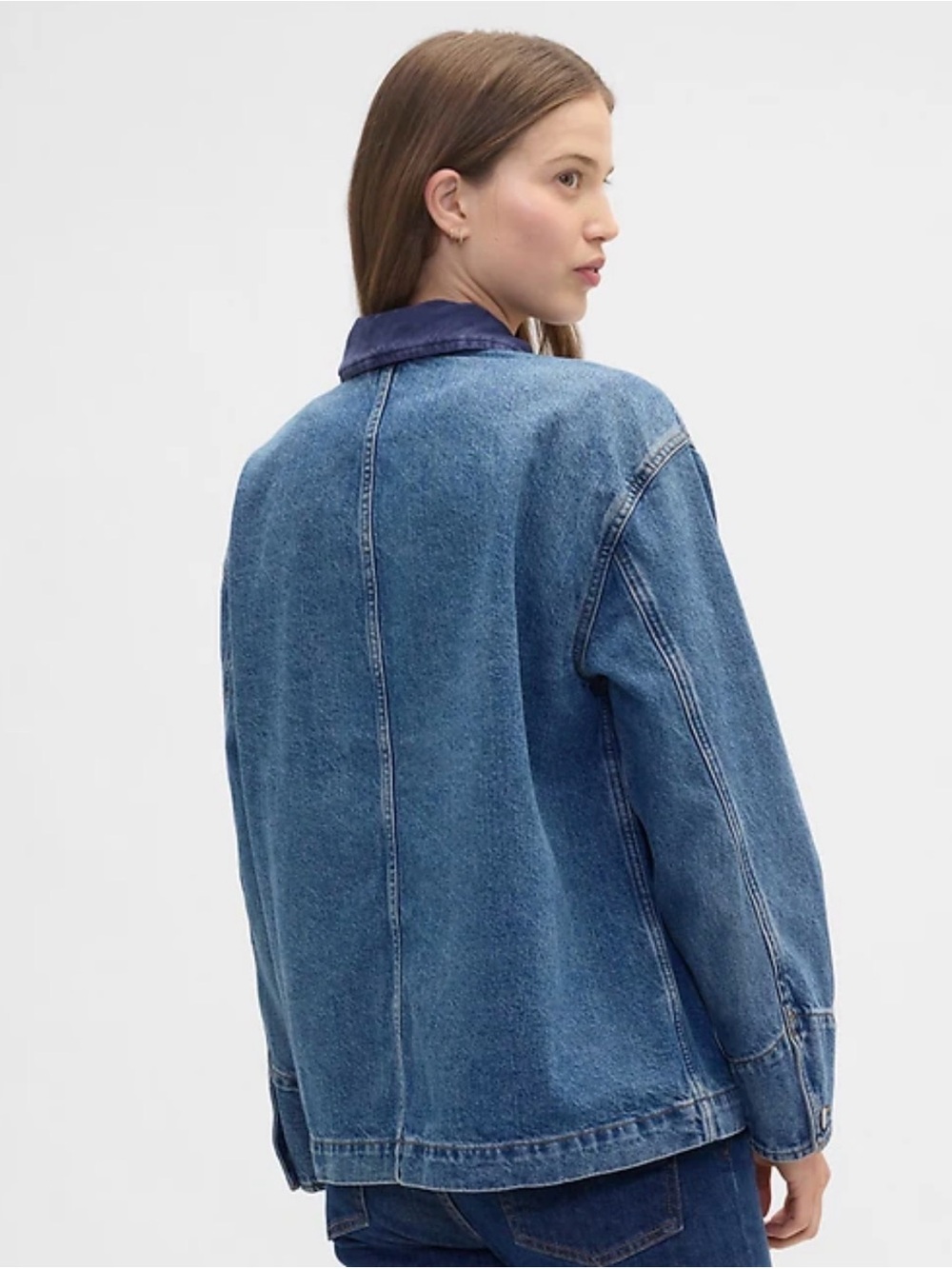 GAP Relaxed Denim Chore Jacket - Picture 3 of 8
